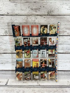 Vintage Coca Cola Coke 2 Minuten Visitenkarte Sprint Vorproduktion ungeschnittenes Kartenblatt - Bild 1 von 13