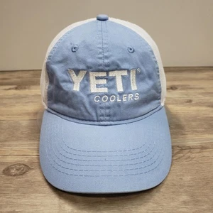 Yeti Coolers Mütze Kappe Riemen hinten Einheitsgröße blau weiß Mesh Trucker Herren - Bild 1 von 8