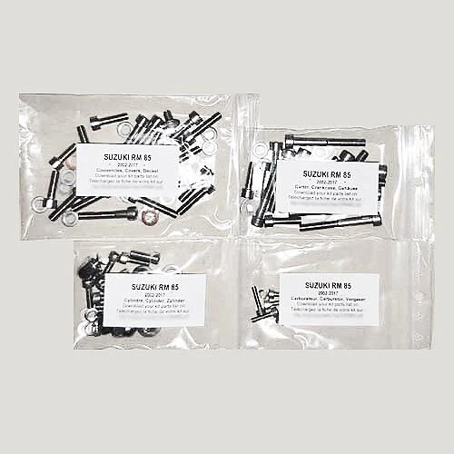 SUZUKI RM 85 2002-2017 Kit viti brugola inox motore completo RM85 Foto 1 de 1