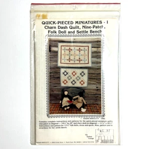 Bambola popolare trapuntata modello cottage miniature pezzi rapidi e trapunta - Foto 1 di 6