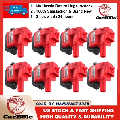 8PCS Ignition Coil For 1998-2002 Chevrolet Camaro 1997-2004 Corvette GMC Sierra - Image 1 of 4