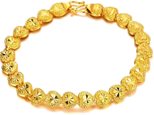 24k Yellow Gold Womens Small 5.5" Filled Over Sterling Silver Bracelet Bangle - Picture 1 of 6