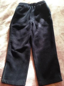 Girls Boys Kids Headquarters Thick Blue Outerwear Fleece Pants Zip Ankle- SZ 6/7 - Picture 1 of 4