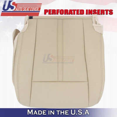 Cubierta de asiento de repuesto para parte inferior del conductor de cuero tostado 2015-2017 para Lincoln Navigator Foto 1 de 4