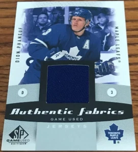 2010-11 SP Game Used Authentic Fabrics Dion Phaneuf AF-DP Toronto Maple Leafs - Picture 1 of 2