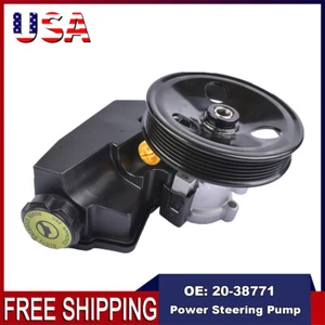 Power Steering Pump 20-38771 For 96-03 Jeep Cherokee XJ Wrangler TJ L6 w/ Pulley - Picture 1 of 13