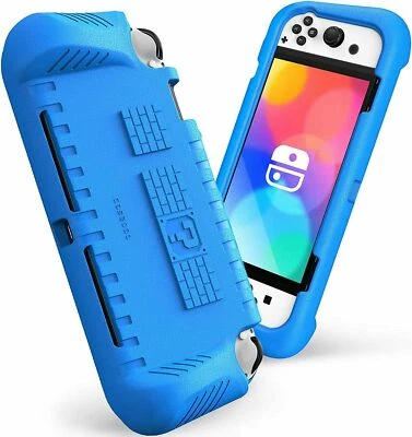 Kids Case for New Nintendo Switch OLED Model 2021 Shockproof Cover +2 Card Slots - Image 1 of 4