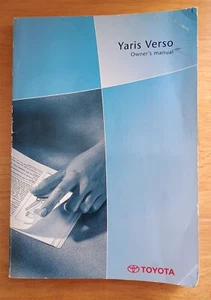 Toyota Yaris Verso owner's manual, fair condition, some scuffs but text is clean - Picture 1 of 5