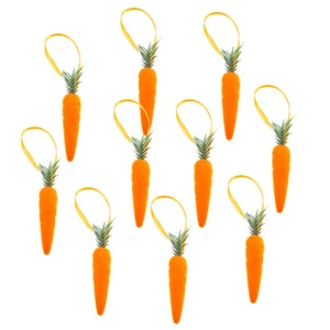 10 Pcs Karotten-Ornament Künstliches Karottendekor Karotten-Ornamente - Bild 1 von 12