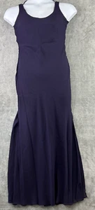 Zum Zum Vintage 7/8 Maxi Deep Purple Abendkleid Kleid Träger Rücken 90"s Y2k - Bild 1 von 14