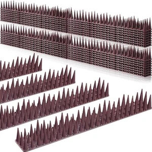 12pc Anti Climb Fence Wall Spikes for Security Deter Repel Bird Cat Plastic 5.2m - Picture 1 of 24
