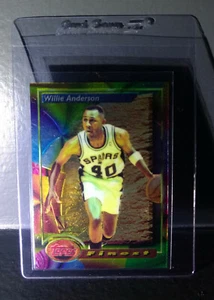 1993-94 Topps Finest Willie Anderson #154 tarjeta de baloncesto - Imagen 1 de 2