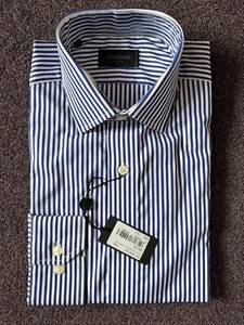 NUEVO CON ETIQUETAS - Camisa a Rayas Duchamp Canx Icónica Bengala (15,5”) - Imagen 1 de 1