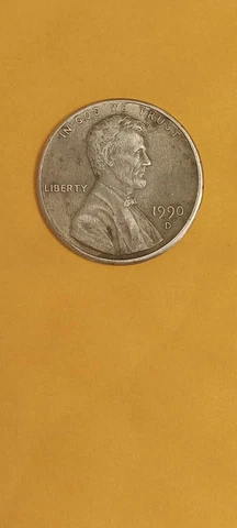 1990 D Lincoln Memorial Cent PLANCHET Error Cover
