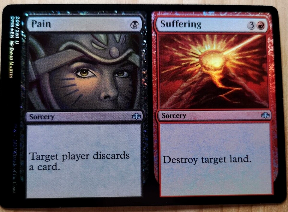 Pain / Suffering - Foil - Dominaria Remastered - MTG - NM - EN - 209 - Image 1 of 1