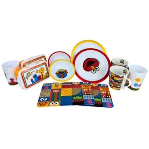 Kindergeschirr Set Sesamstrasse - Frühstücksset- 14 teilig - Geda Labels - Bild 1 von 10