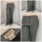 Michael Kors Pants Sz 10 Gray Viscose Wool Boot Cut Mint Ygi P1-519