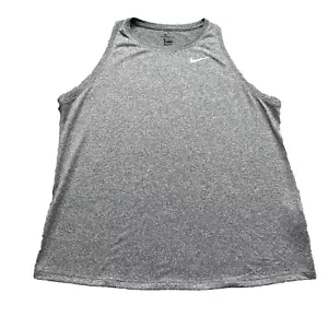 Nike Dri-FIT Essential Swoosh Damen Training Tank Top, Grau, Gr. S, Neu mit Etikett - Bild 1 von 2