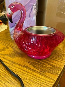 Bath Body Works Water Globe Flamingo Single Wick Candle Holder Light Up Free SH - Picture 1 of 6