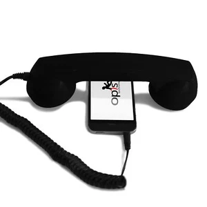 Opis 60s Micro Retro Telefonhörer für Handy mit USB-C Adapter als Retro Heads... - Bild 1 von 8
