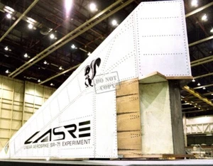 SR-71 Linear Aerospike SR Experiment (LASRE) pod on 8X12 PHOTOGRAPH NASA D - Picture 1 of 1