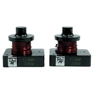 Starter Relay 1/3HP 250W for Refrigerator Portable Freezer Wine Coolers(2 Pcs) - Picture 1 of 6
