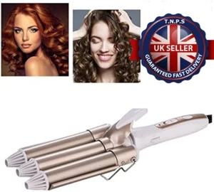 Barrels Hair Curler,3 Tube Curling Iron,Hair Curler Curling Iron Wand,25mm Hair - Picture 1 of 7
