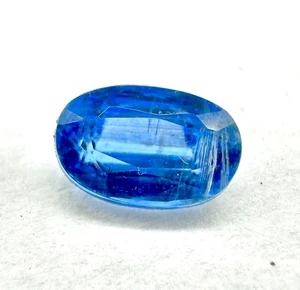 Blue Kyanite Sapphire Gemstone, Natural Kyanite Cut Loose Gemstone 1.15 Ct 7x5mm - Picture 1 of 8