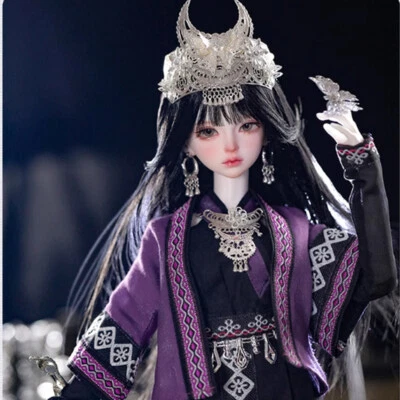 1/4 BJD SD Bare Resin Ball Joint Body Dolls Girl Gift with Eyes Face Makeup - Imagem 1 de 4