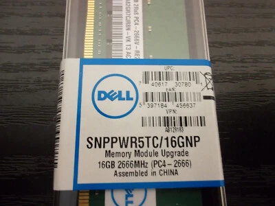 DELL 16 GB DDR4 2666MHz PC4-21300 ECC Reg.   Serverspeicher AB128183 - Bild 1 von 3