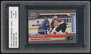 Matvei Michkov 2024-25 Topps Now NHL Sticker 1st Graded 10 Rookie Card #53 - Picture 1 of 1