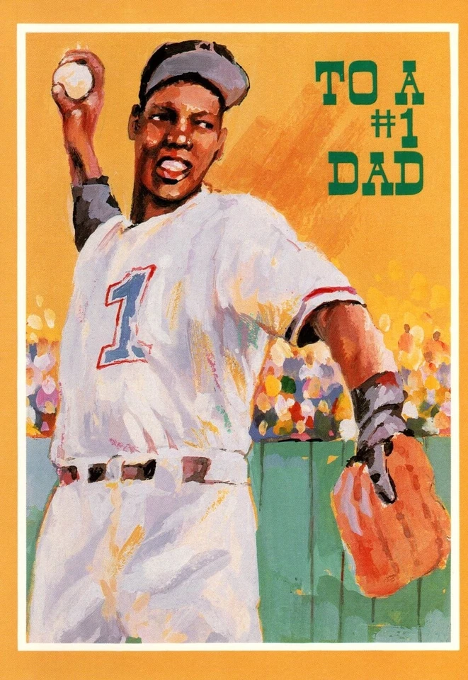 Tarjeta de felicitación feliz día del padre papá negro afroamericano Frederick Douglas Foto 1 de 3