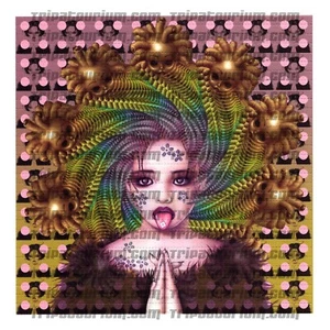 LSD Blotter Art Little Strange Dots de Trevor Brown, firmado y numerado, 2003 - Imagen 1 de 4