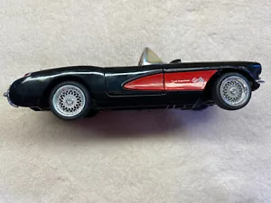1957 Chevrolet Black/Red Corvette 1:24 Scale Diecast Car SS7708 - Picture 1 of 8