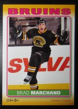 12/13 O-Pee-Chee Sticker #S-11 Brad MARCHAND Boston BRUINS