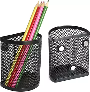 Magnetic Pencil Holder Locker Accessories 2 Pack Magnetic Pen Holder Refrigerato - Picture 1 of 12
