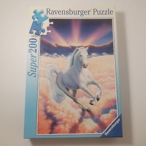 White Horse Stallion - Super 200 Ravensburger Jigsaw Puzzle - Complete Like New