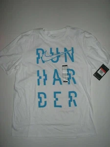 Camiseta Nike Run Harder Corte Atlético Blanca Para Hombre Talla Grande ¡NUEVA CON ETIQUETAS! AQ8420-100 - Imagen 1 de 2