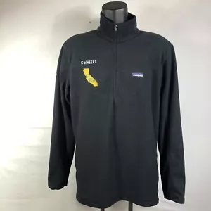 Suéter de lana micro para hombre Patagonia 1/4 con cremallera con logotipo talla XL negro - Imagen 1 de 7