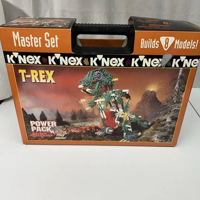 Vintage 1996 K'NEX T-Rex Master Set with Power Pack Motor in Case New Sealed - Image 1 of 4