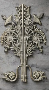 1890er Silber Teller verziertes viktorianisches Deko Stück aus Kaffeeurne - Bild 1 von 3