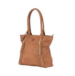 Browning Alexandria Concealed Carry Handbag Shoulder Bag Purse Brown - Picture 1 of 12