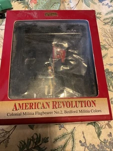 Britains - American Revolution Colonial Militia Flagbearer No 2 - Boxed - 18054 - Bild 1 von 3