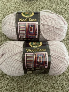 Lion Brand Wool Ease Yarn LOT OF 2 Acrylic/Wool, Blush Heather Pink 197 YDS - Picture 1 of 4