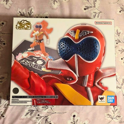 S.H.Figuarts Shinkocchou Seihou AKA RANGER 50th Anniversary Ver. w/Bonus Base - Image 1 of 4