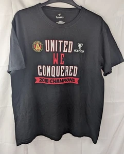 T-shirt Fanatics Atlanta United FC uomo 2018 MLS Cup Champions nera taglia UK Xl - Foto 1 di 6