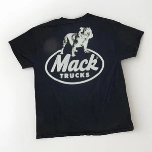 Mack Trucks Bulldog Logo Graphic T-Shirt Men’s Large Black Workwear Tee 20x27 - Picture 1 of 5