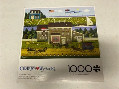 Charles Wysocki Red Whale Inn Jigsaw Puzzle 1000 Piece New - Image 1 of 3