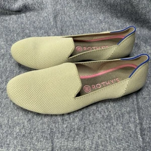Rothy's The Loafer Linen Double Stitch Beige Women's 10 EUC - Picture 1 of 7