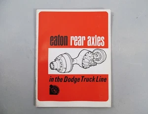 Vintage Dodge Truck Eaton Rear Axles Service Training Manual 1960s 70s - Bild 1 von 6